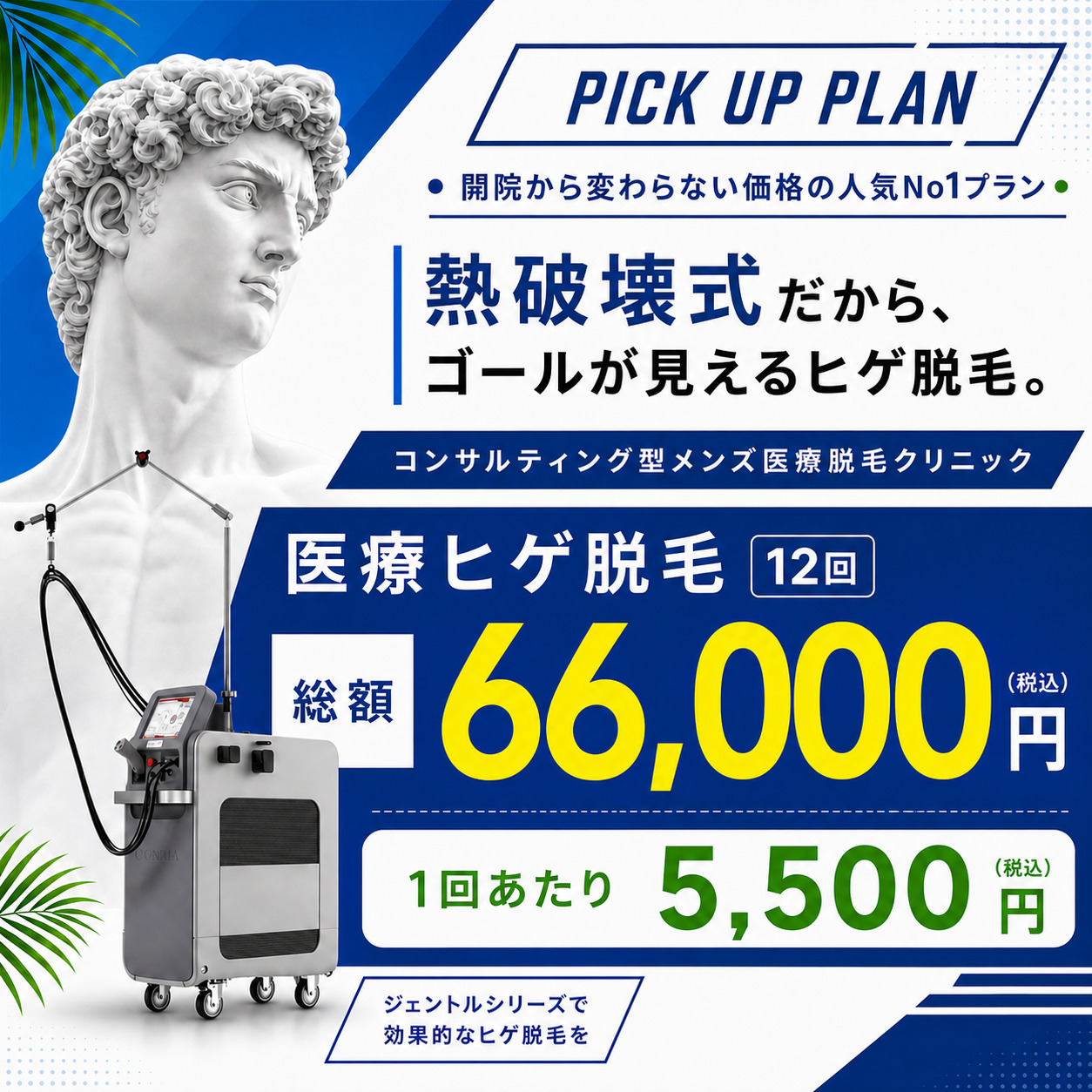 ヒゲ脱毛最大12回プラン