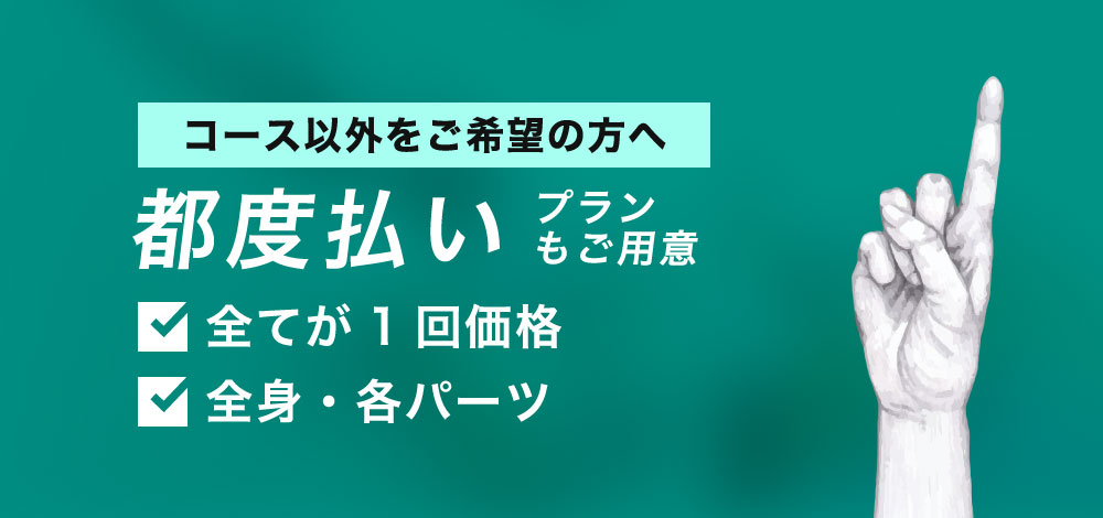 ダビデクリニック新宿の都度払いプラン