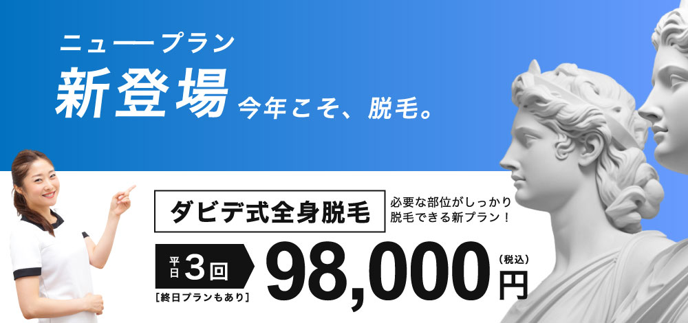 全身脱毛3回プラン
